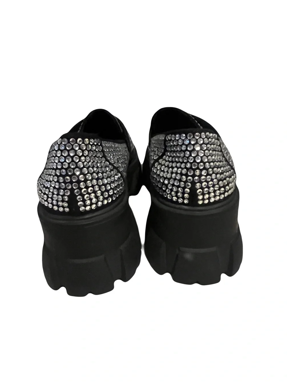 Steve Madden Trifecta-R Rhinestone Chunky Loafers size 5.5